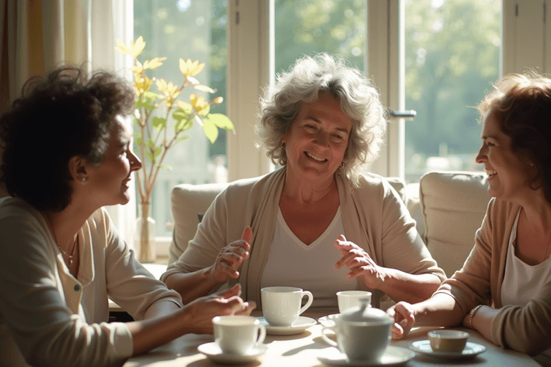 Friends Help Menopause Blues Away