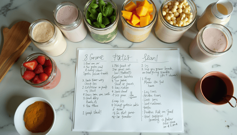 Weekly meal prep organization