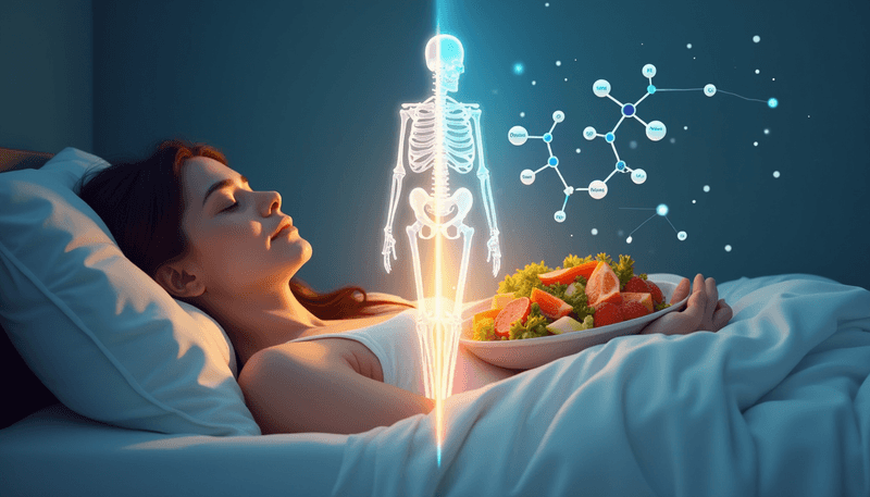 Combined effects of sleep and nutrition on bone health