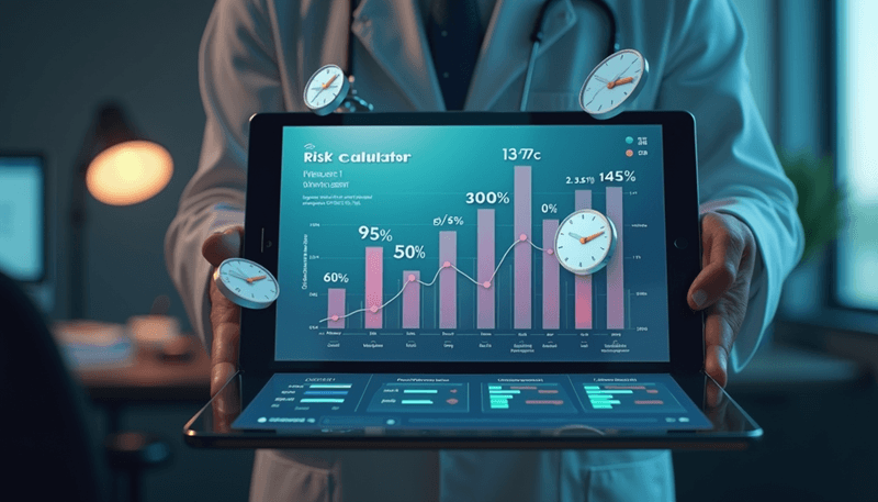 Risk factor calculator visualization