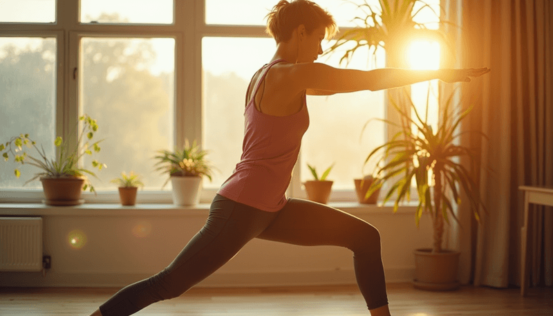 Woman enjoying active lifestyle after finding symptom relief