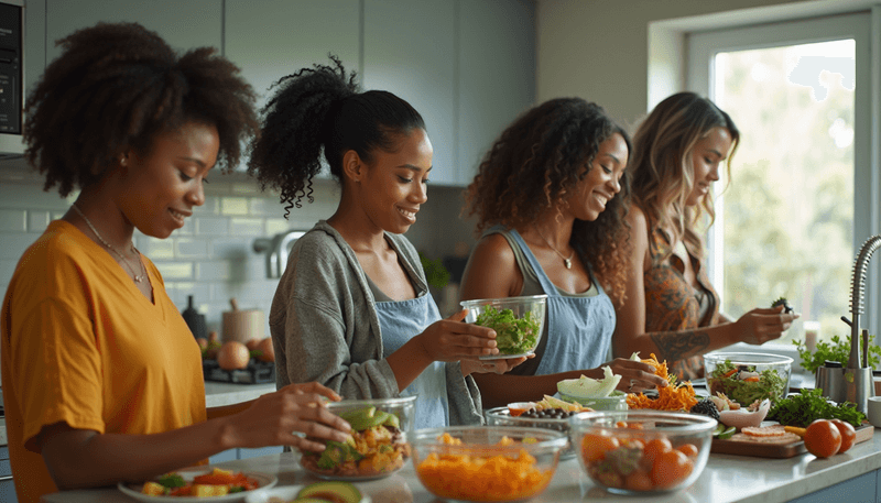 Woman making healthy lifestyle choices