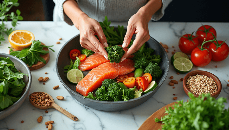 Healthy meal preparation for metabolic health