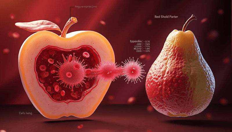 Blood cell production differences in various body shapes