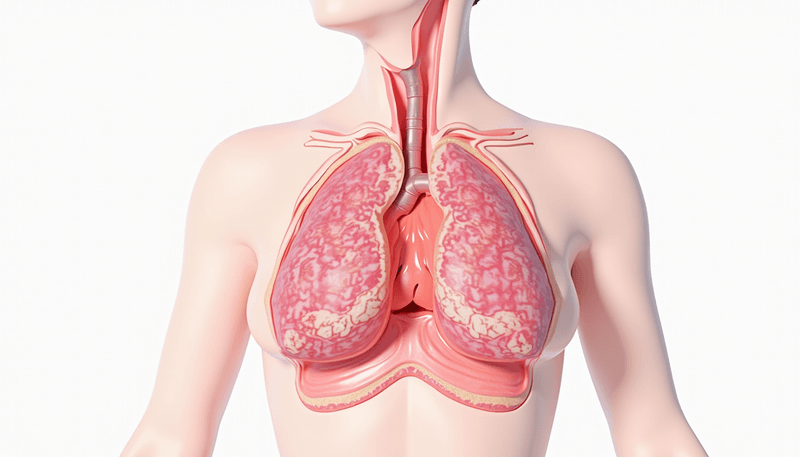 Illustration showing breast tissue changes during menopause