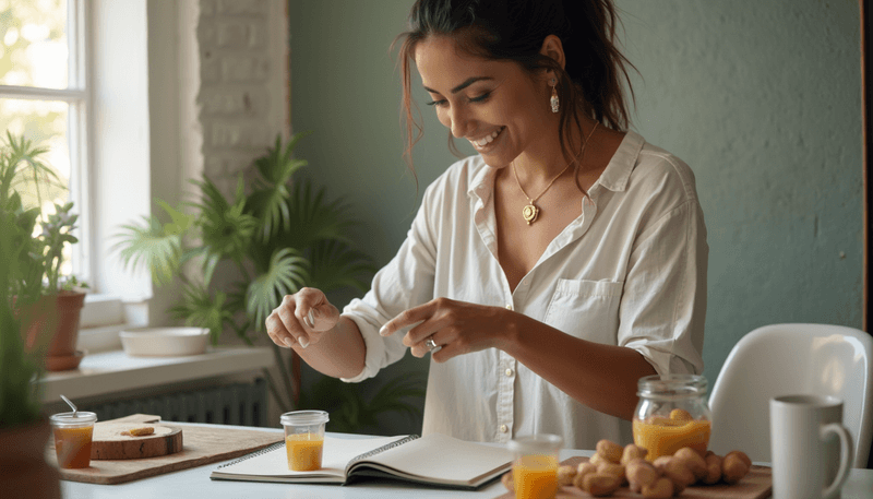 Woman feeling empowered about natural choices