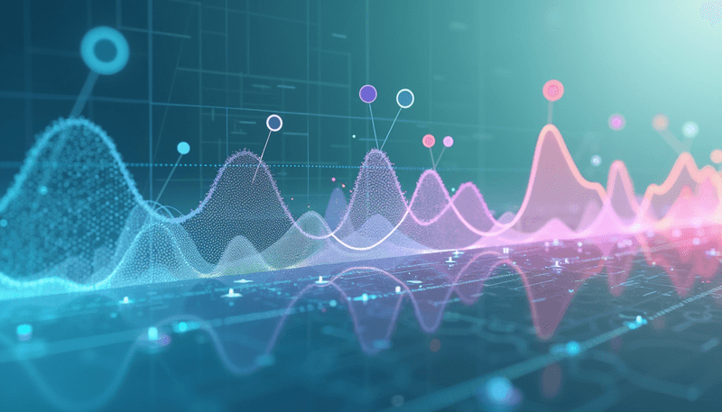 Hormone fluctuation graph with mood overlay visualization