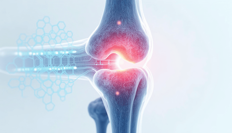 Diagram showing hormone effects on joints