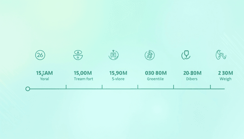 Timeline showing progressive weight gain during treatment