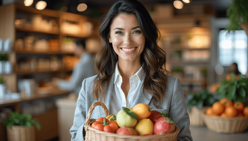 Woman feeling confident about healthy choices