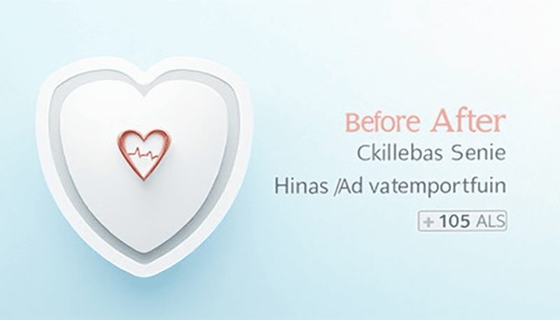 Illustration of heart health markers before and after EPO treatment