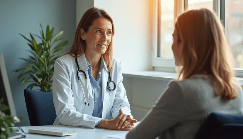 Doctor consulting with patient about treatment options