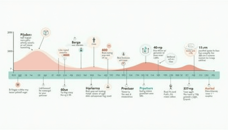 Timeline showing correlation between menopause age and glaucoma onset