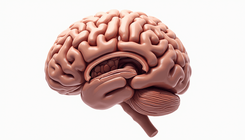 Illustration of how dark chocolate affects brain chemistry