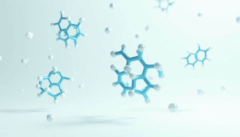 Molecular structure of soy isoflavones illustrated simply