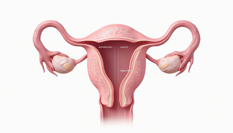 Medical illustration showing cervical ripening process