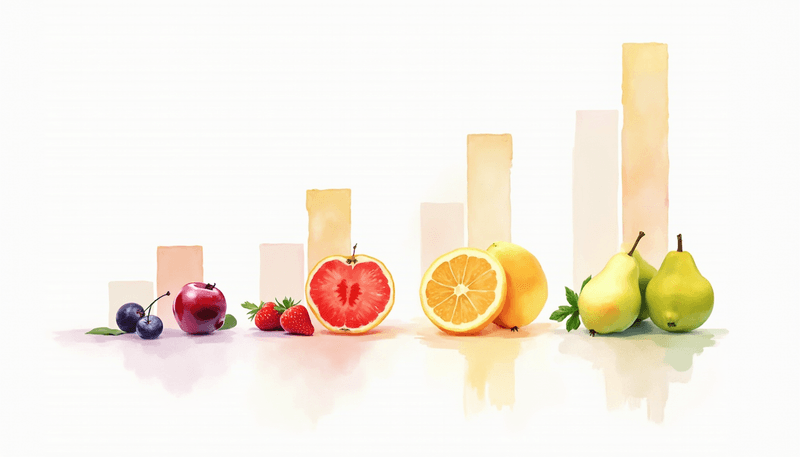 Comparison of glycemic load between different fruits