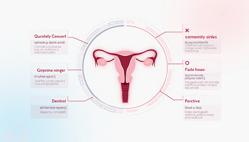 Illustration of hormonal changes during treatment