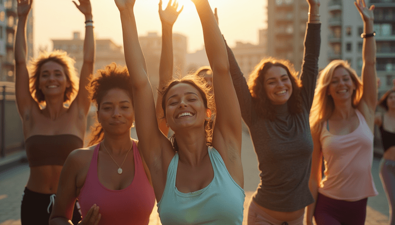 Woman enjoying active lifestyle benefits