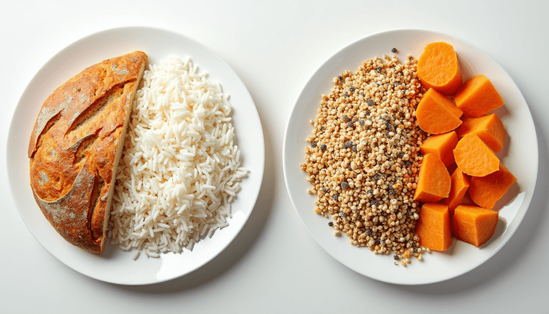 Comparison of high and low glycemic index foods