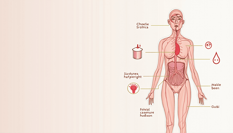 Diagram showing body temperature regulation system