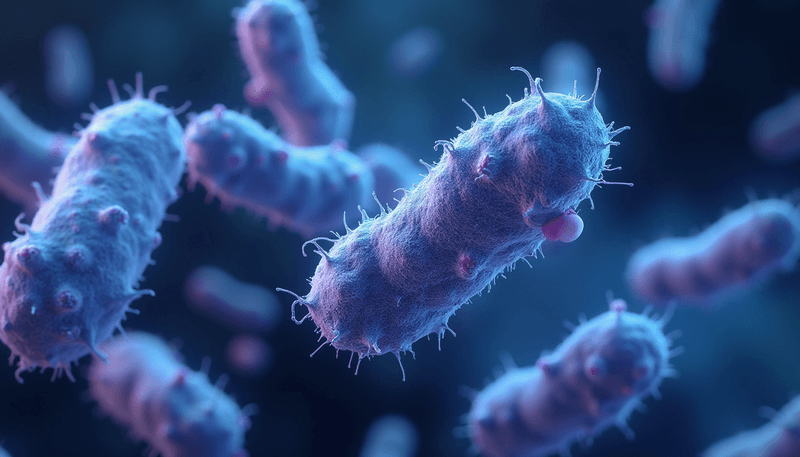 Microscopic visualization of beneficial gut bacteria